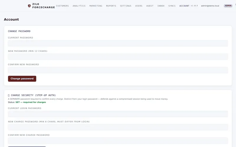 Zilk ForceCharge — Account