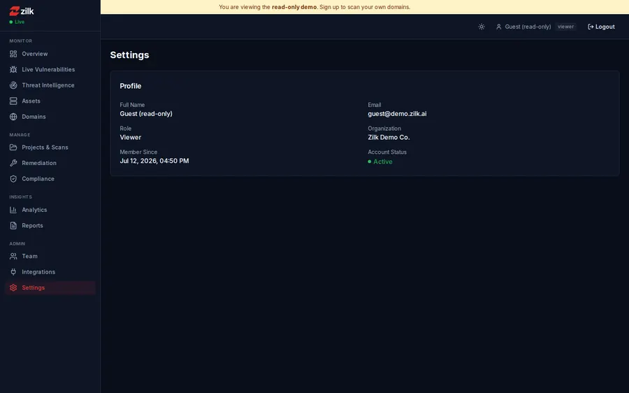 ZSAT — Settings